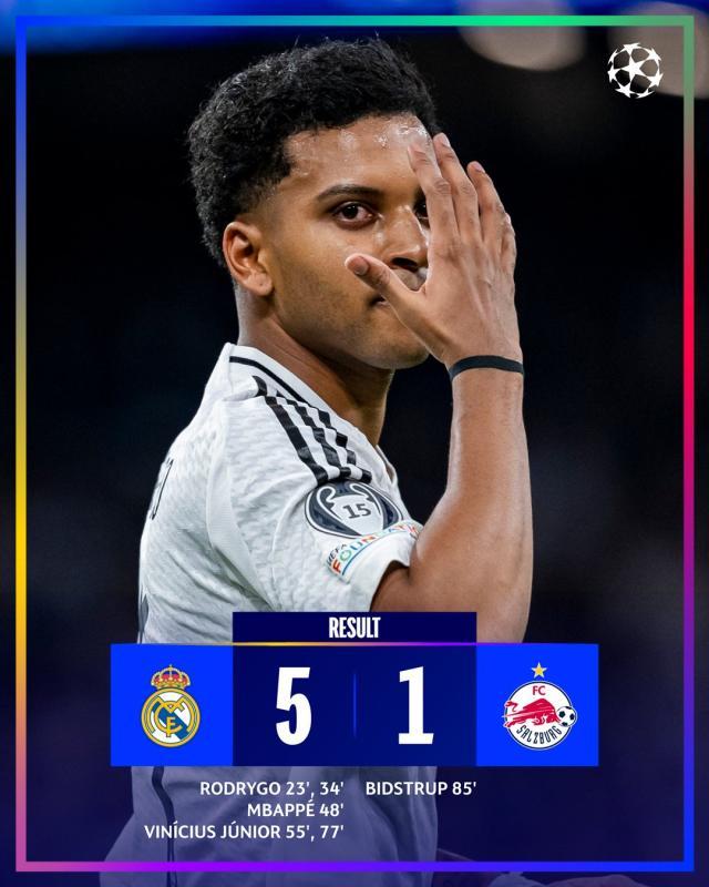 九游-【欧冠】三叉戟齐发威，皇马主场5比1大胜萨尔茨堡